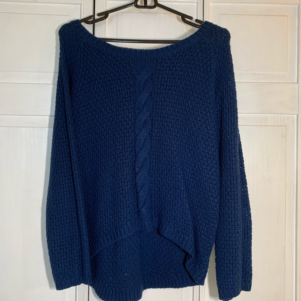 Comfy navy sweater